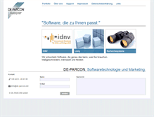 Tablet Screenshot of de-parcon.net